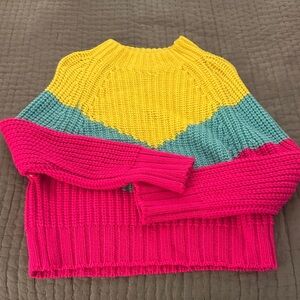 Vibrant Colorblock Women's Sweater